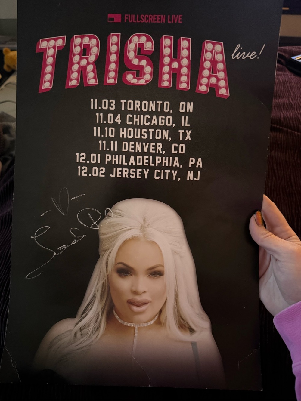 Autographed Trisha Paytas Poster